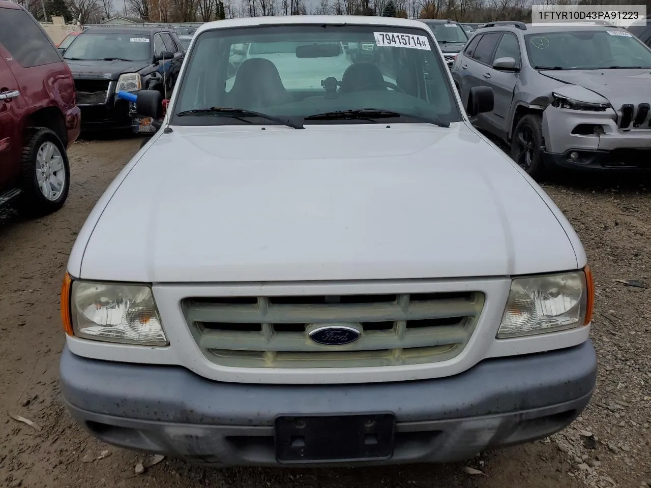 2003 Ford Ranger VIN: 1FTYR10D43PA91223 Lot: 79415714