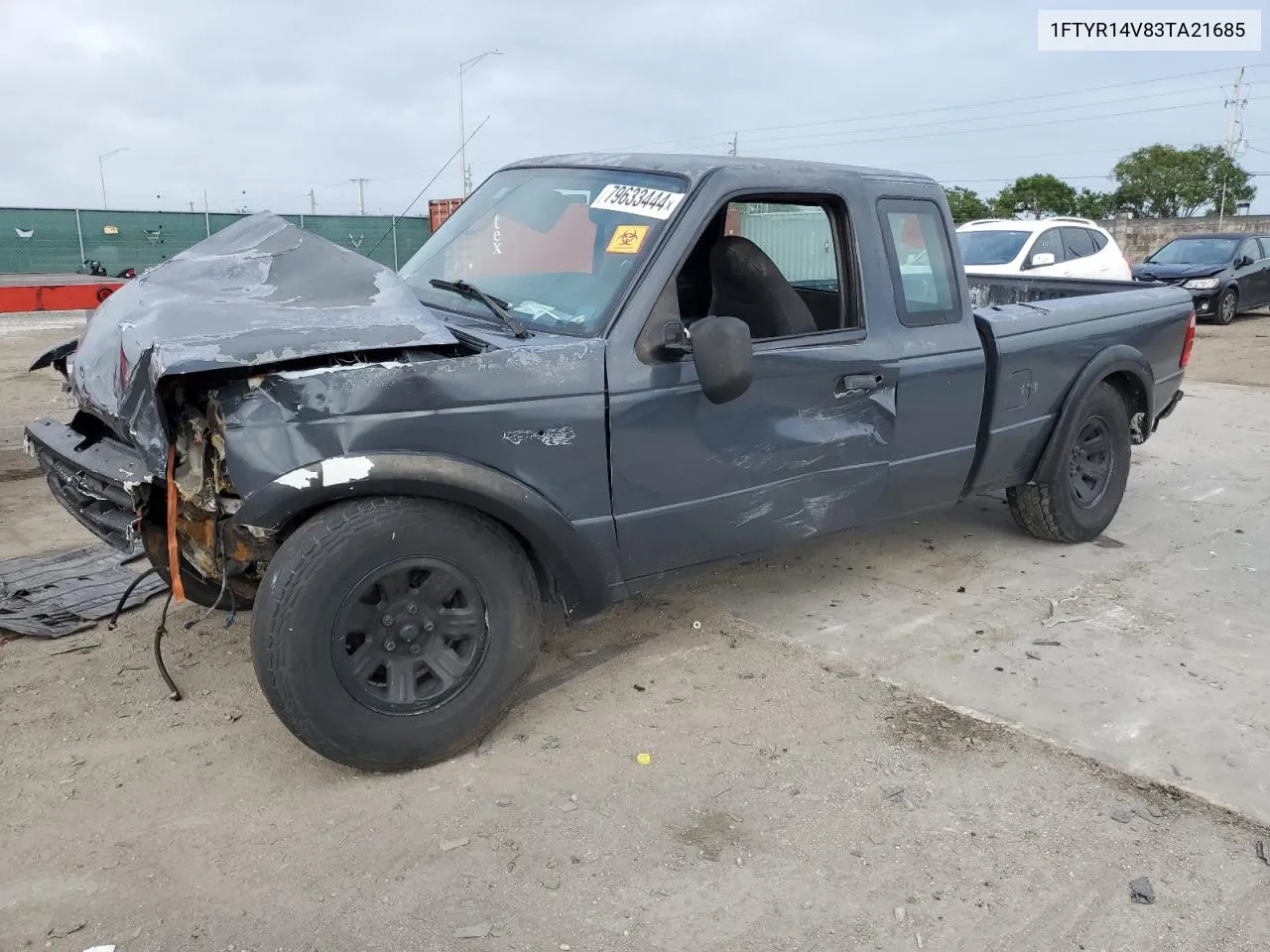 2003 Ford Ranger Super Cab VIN: 1FTYR14V83TA21685 Lot: 79633444