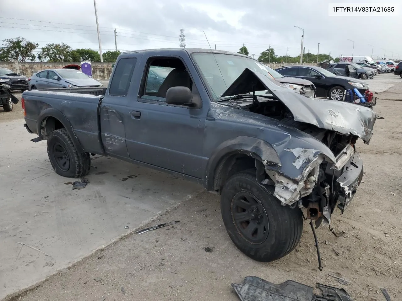 2003 Ford Ranger Super Cab VIN: 1FTYR14V83TA21685 Lot: 79633444