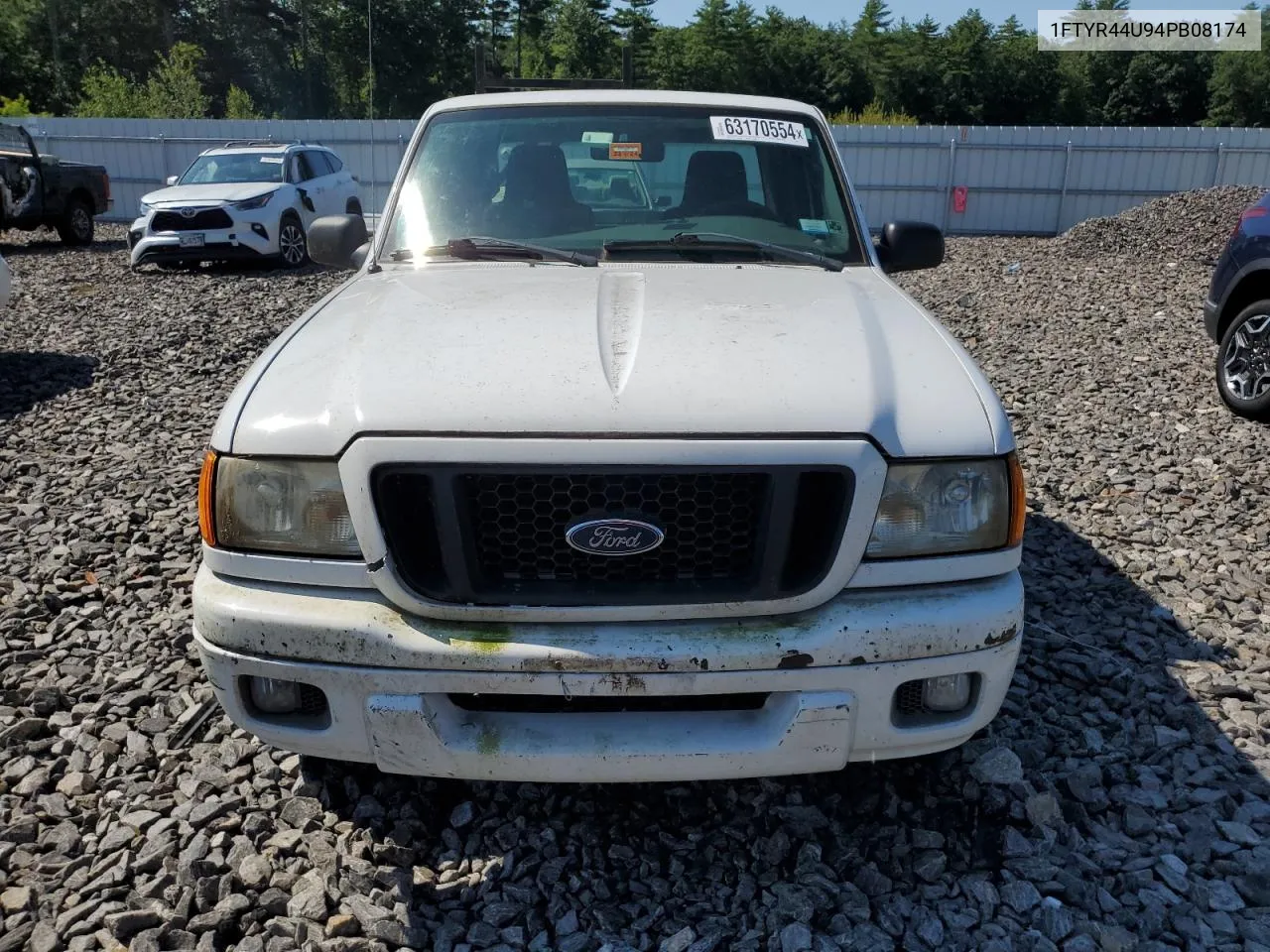 2004 Ford Ranger Super Cab VIN: 1FTYR44U94PB08174 Lot: 63170554