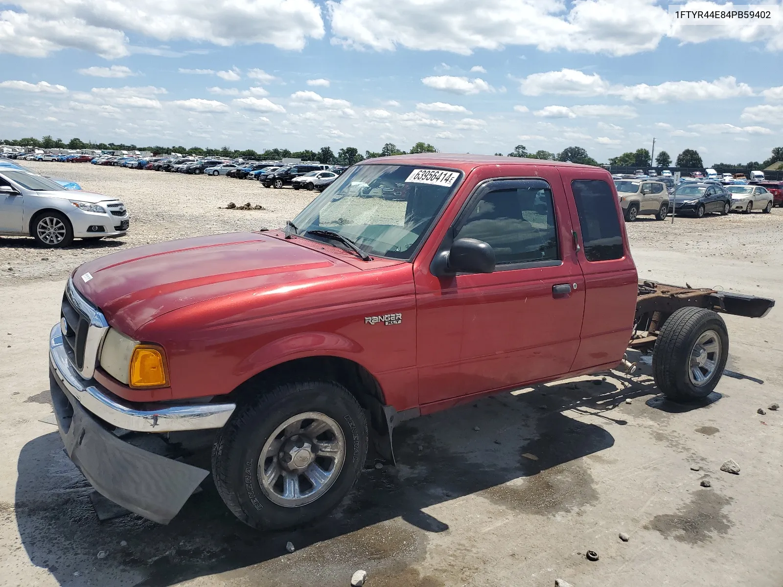 2004 Ford Ranger Super Cab VIN: 1FTYR44E84PB59402 Lot: 63956414