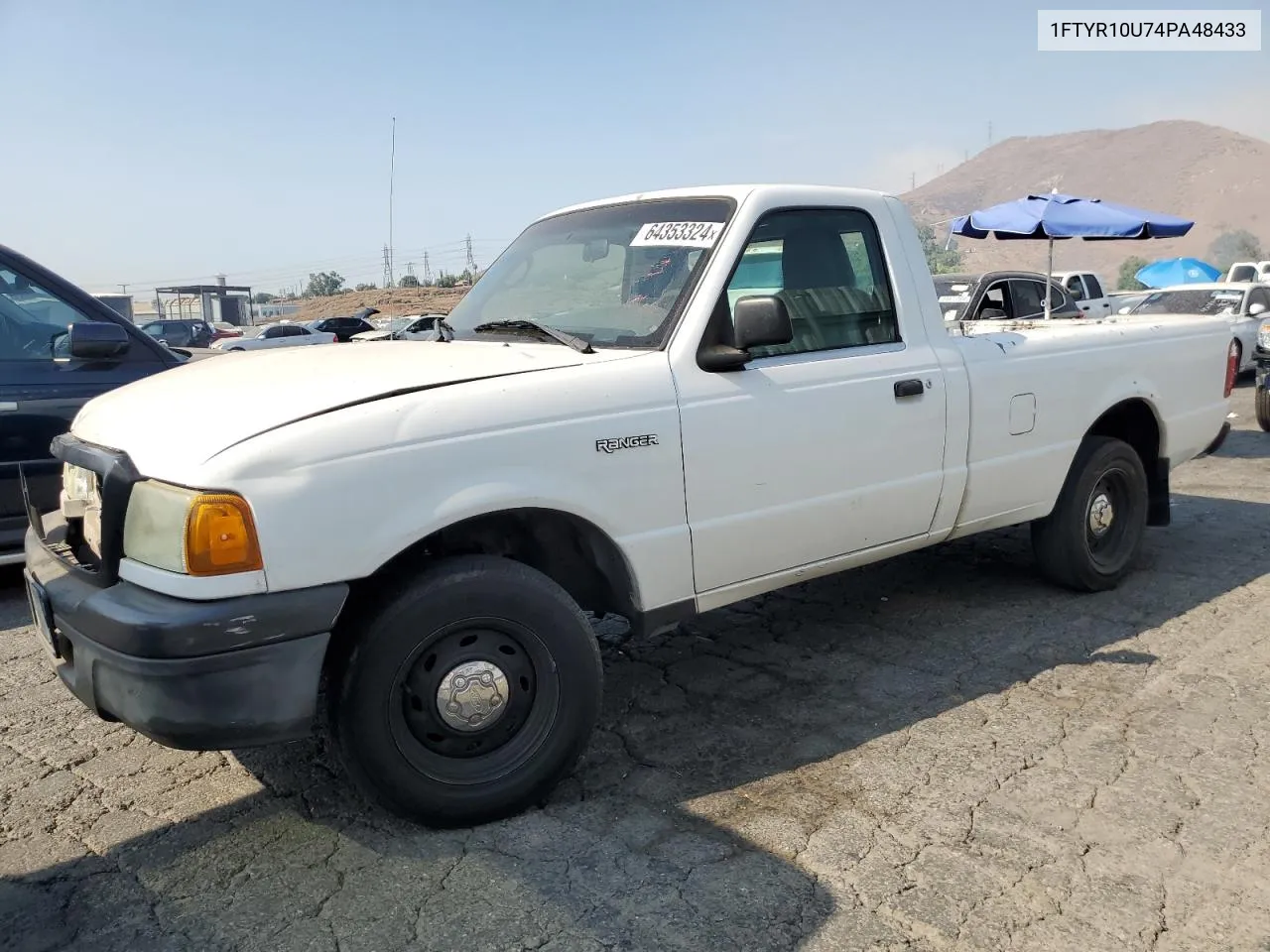 2004 Ford Ranger VIN: 1FTYR10U74PA48433 Lot: 64353324