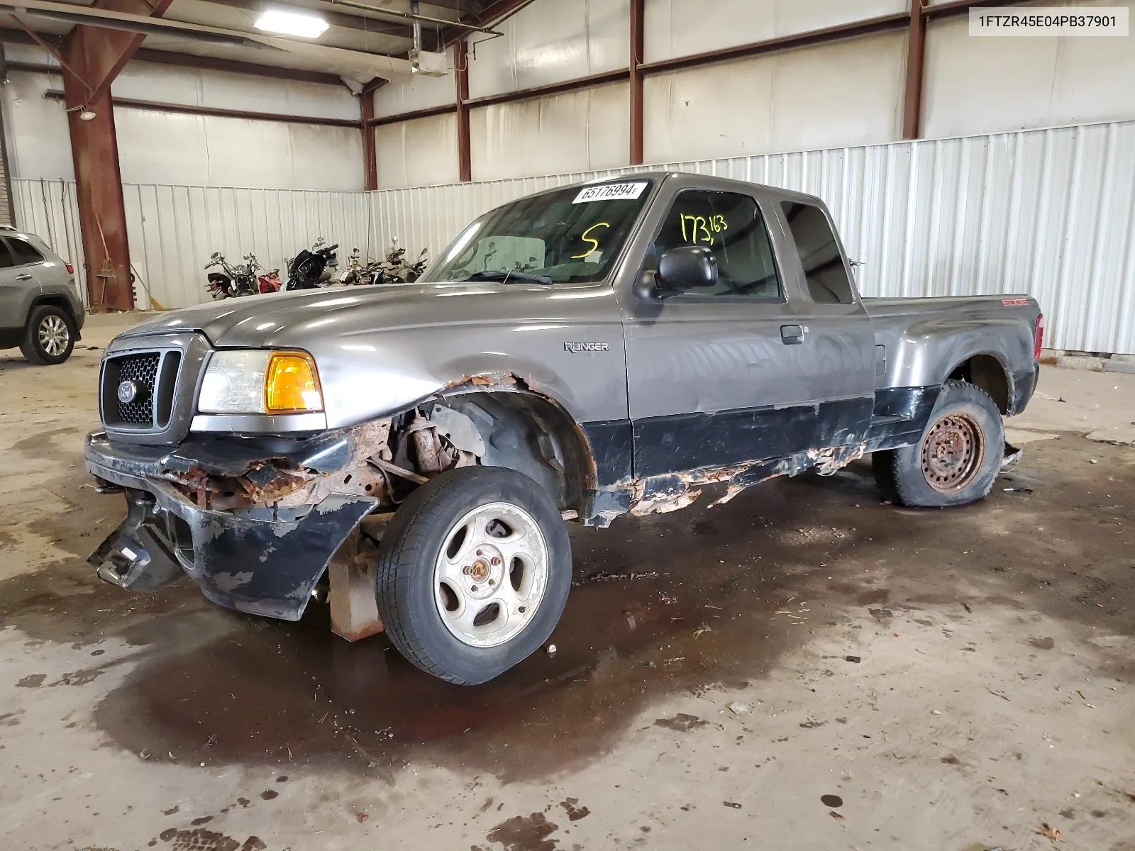 2004 Ford Ranger Super Cab VIN: 1FTZR45E04PB37901 Lot: 65176994