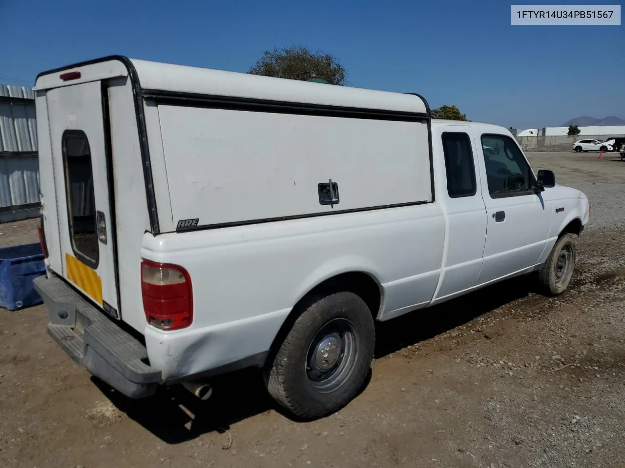 2004 Ford Ranger Super Cab VIN: 1FTYR14U34PB51567 Lot: 65623914