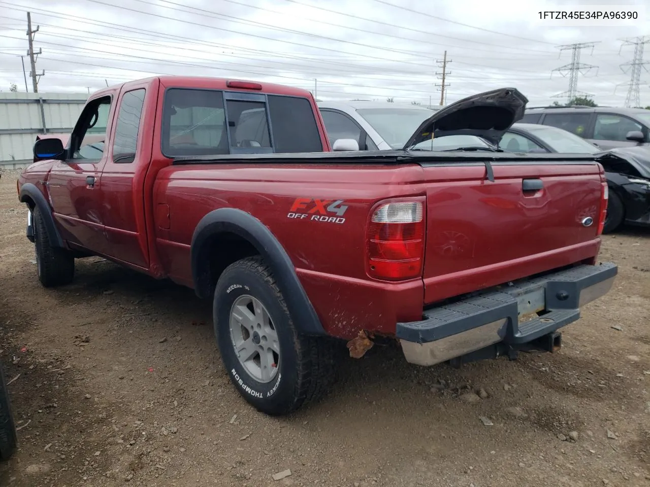 2004 Ford Ranger Super Cab VIN: 1FTZR45E34PA96390 Lot: 66087434