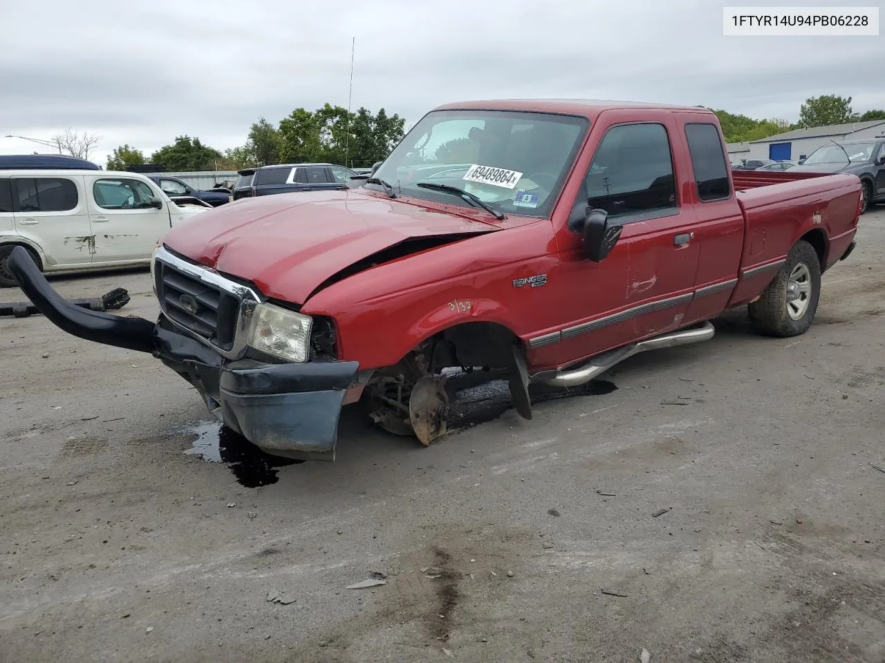 2004 Ford Ranger Super Cab VIN: 1FTYR14U94PB06228 Lot: 69489864