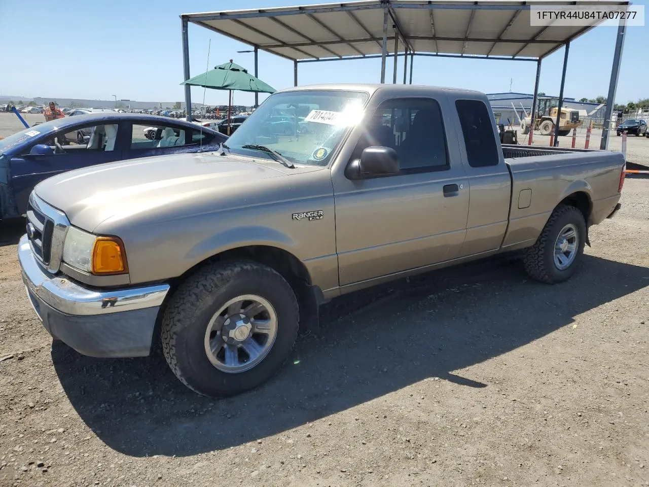 2004 Ford Ranger Super Cab VIN: 1FTYR44U84TA07277 Lot: 70148404