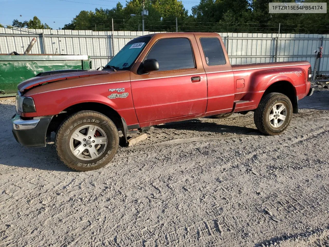 2004 Ford Ranger Super Cab VIN: 1FTZR15E54PB54174 Lot: 70336384