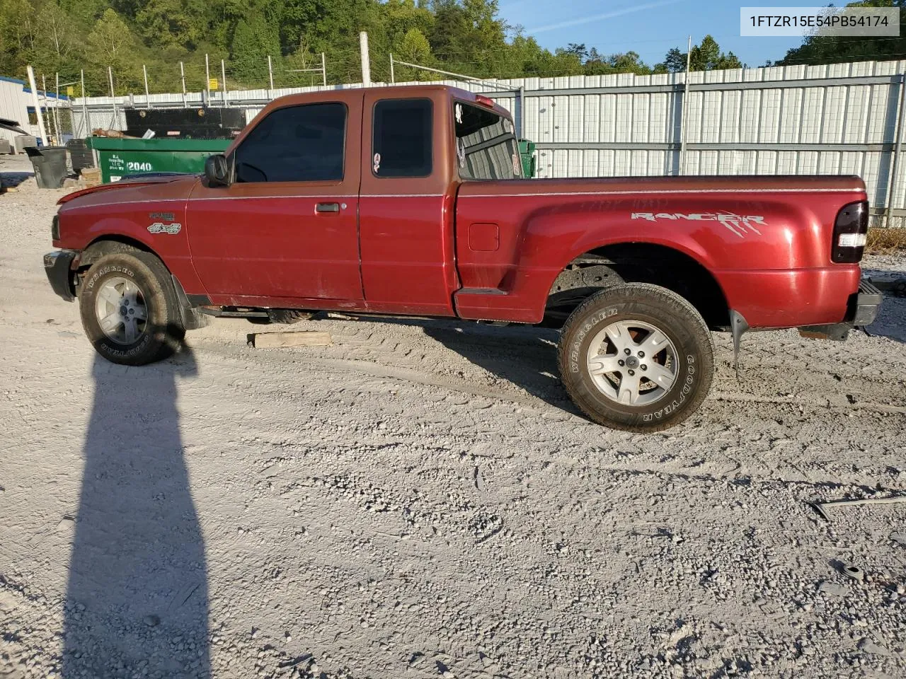 2004 Ford Ranger Super Cab VIN: 1FTZR15E54PB54174 Lot: 70336384