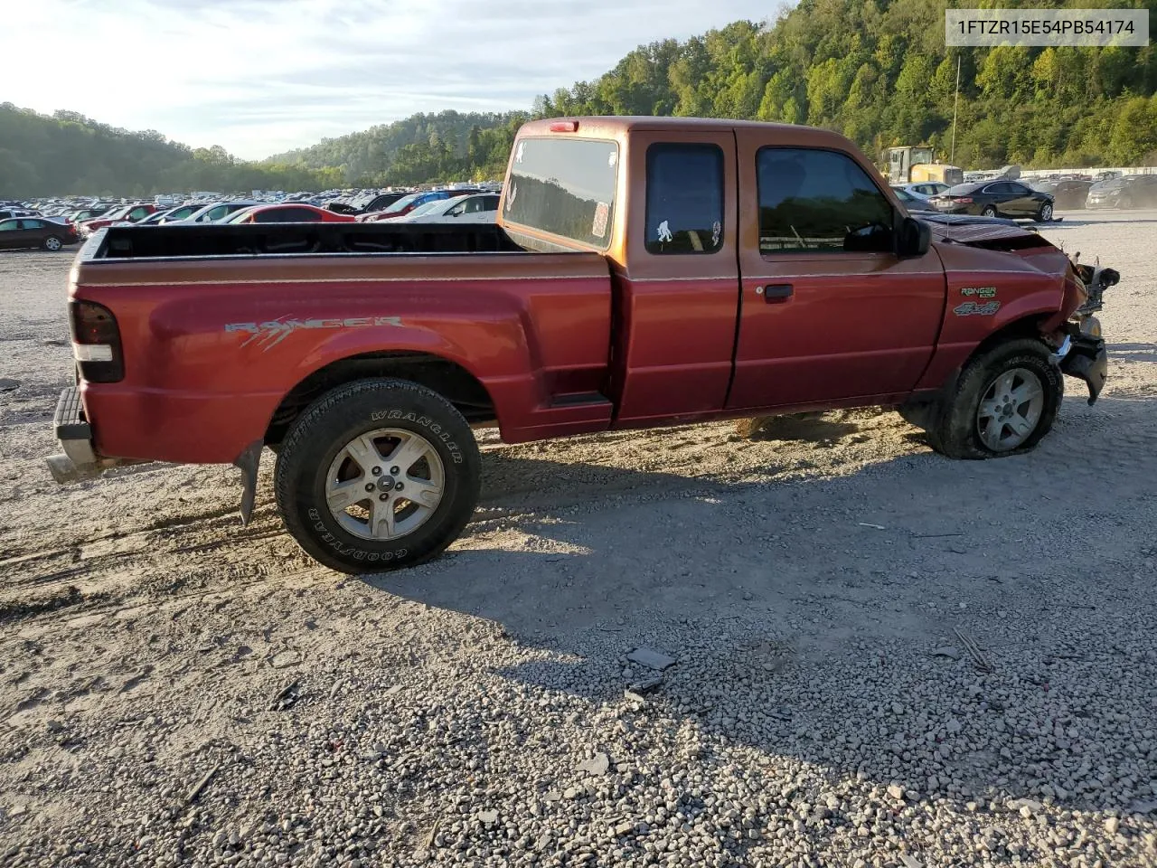 2004 Ford Ranger Super Cab VIN: 1FTZR15E54PB54174 Lot: 70336384