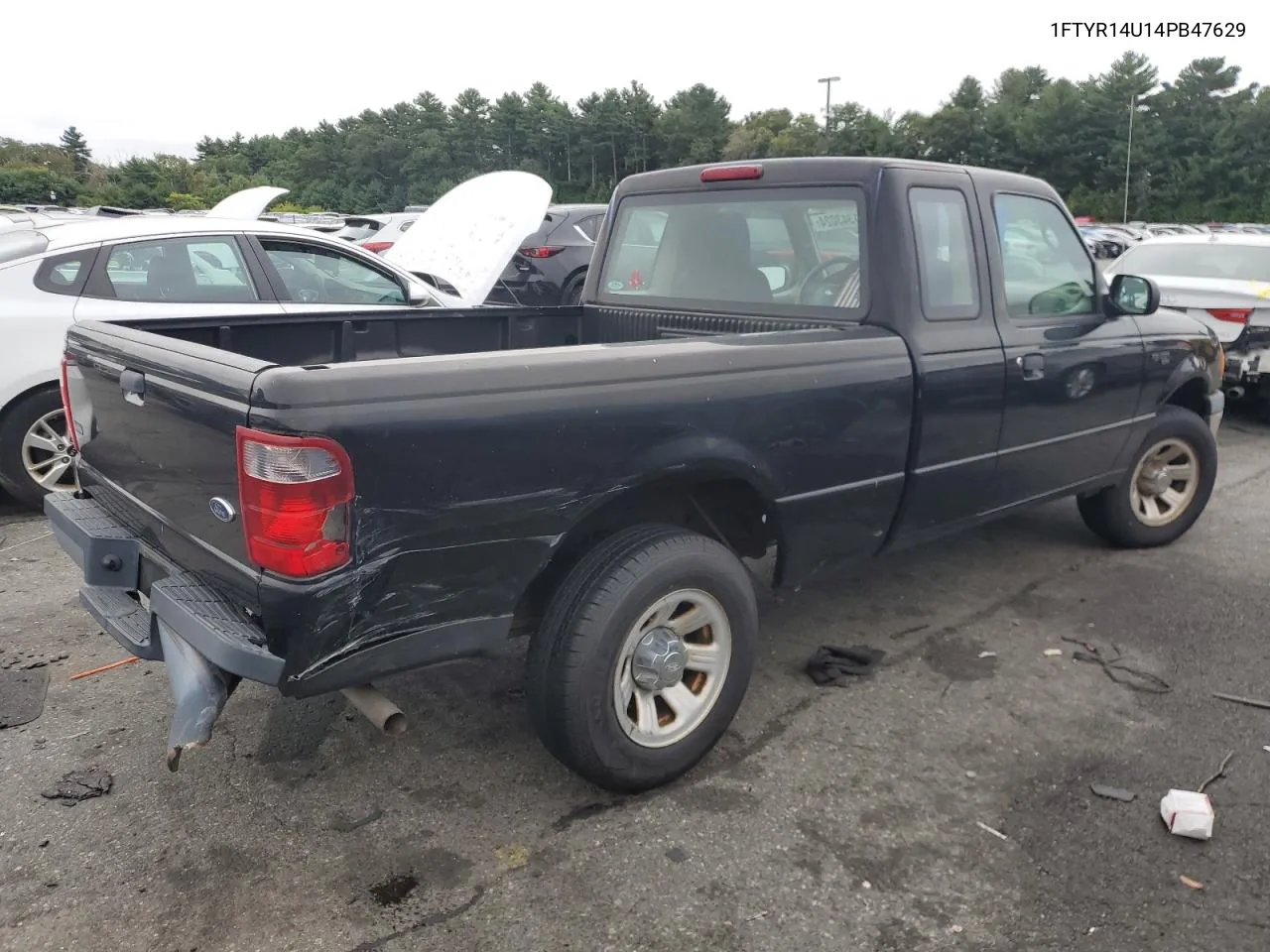 2004 Ford Ranger Super Cab VIN: 1FTYR14U14PB47629 Lot: 71343024