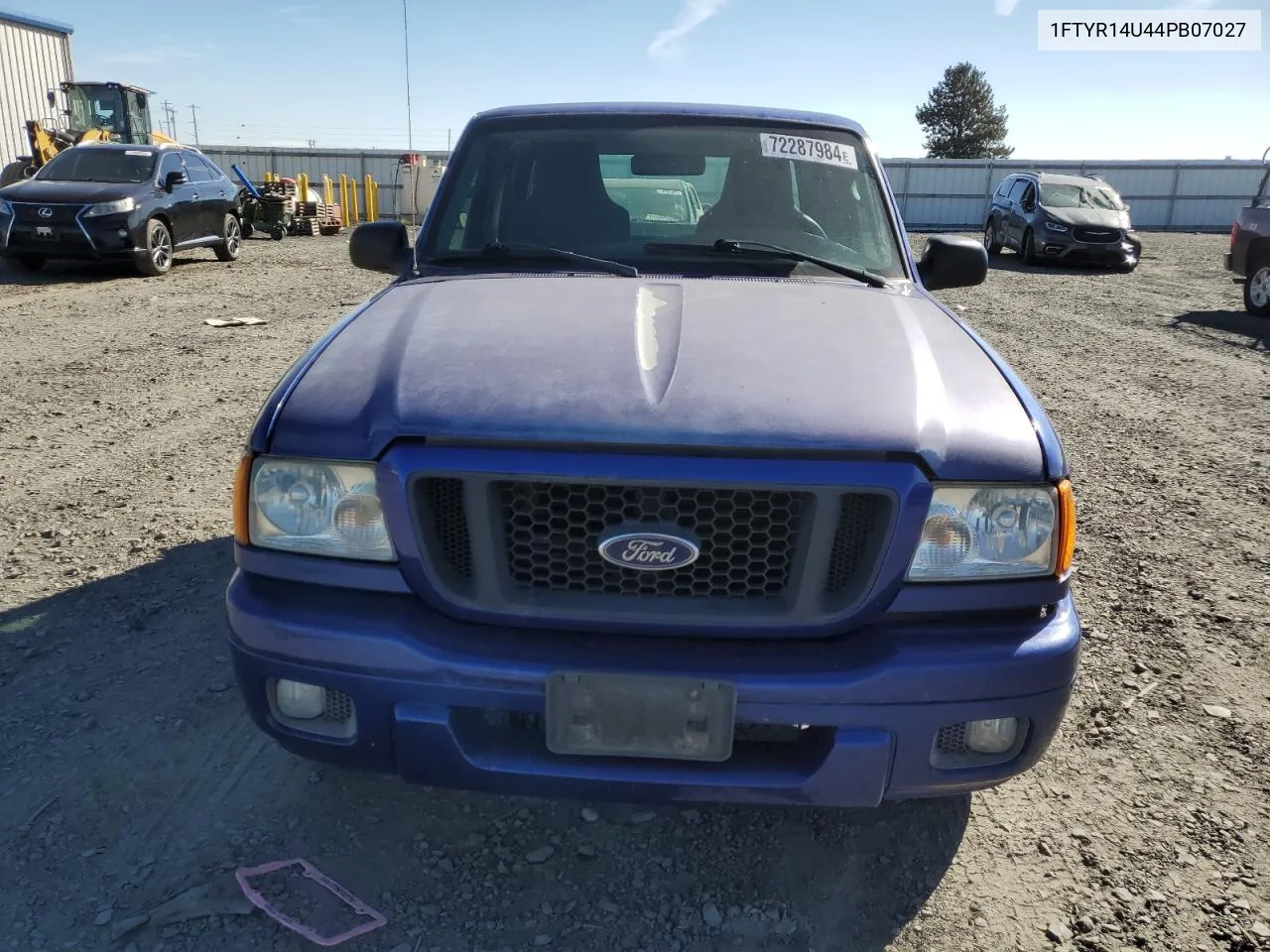 2004 Ford Ranger Super Cab VIN: 1FTYR14U44PB07027 Lot: 72287984