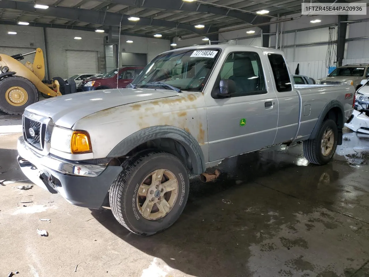 2004 Ford Ranger Super Cab VIN: 1FTZR45E44PA20936 Lot: 72719834