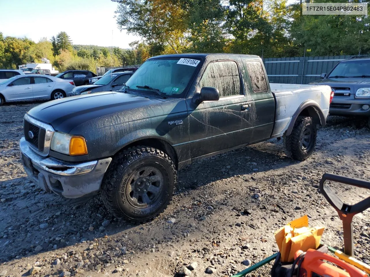 2004 Ford Ranger Super Cab VIN: 1FTZR15E04PB02483 Lot: 73191064