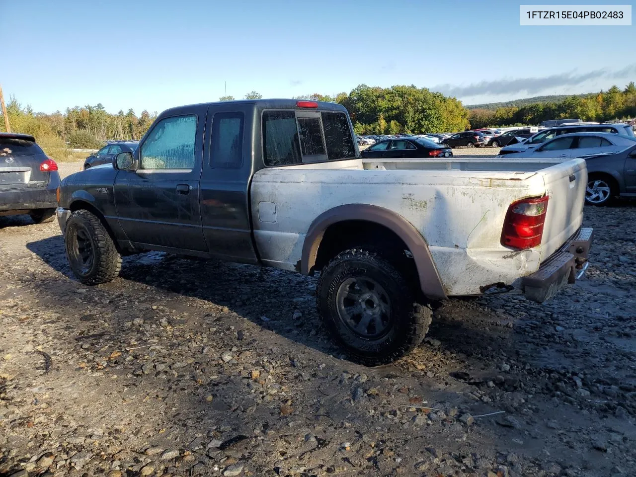 2004 Ford Ranger Super Cab VIN: 1FTZR15E04PB02483 Lot: 73191064