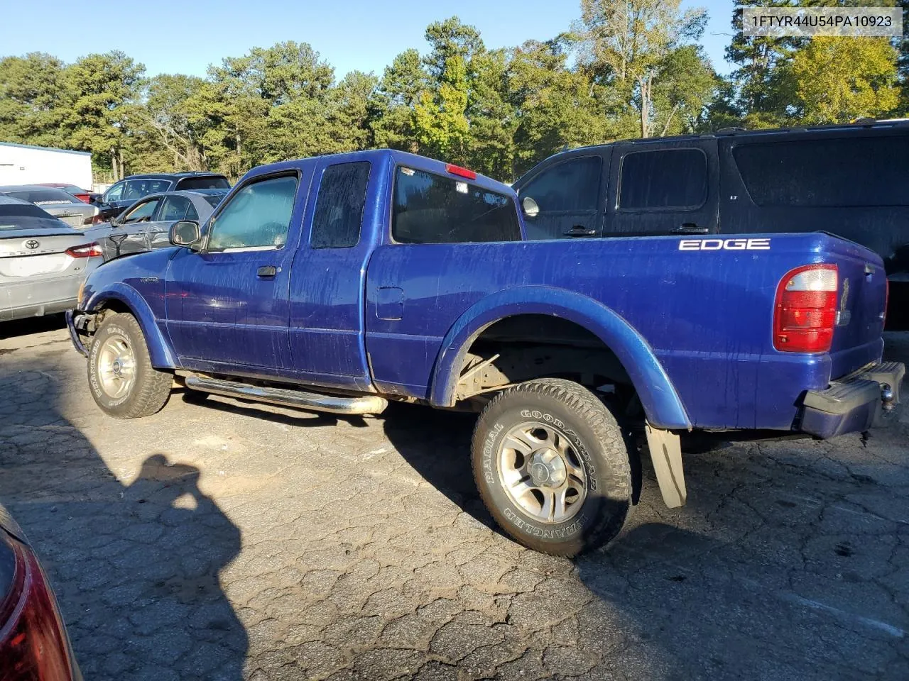 1FTYR44U54PA10923 2004 Ford Ranger Super Cab