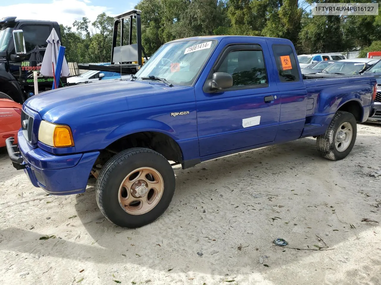 2004 Ford Ranger Super Cab VIN: 1FTYR14U94PB16127 Lot: 75081414