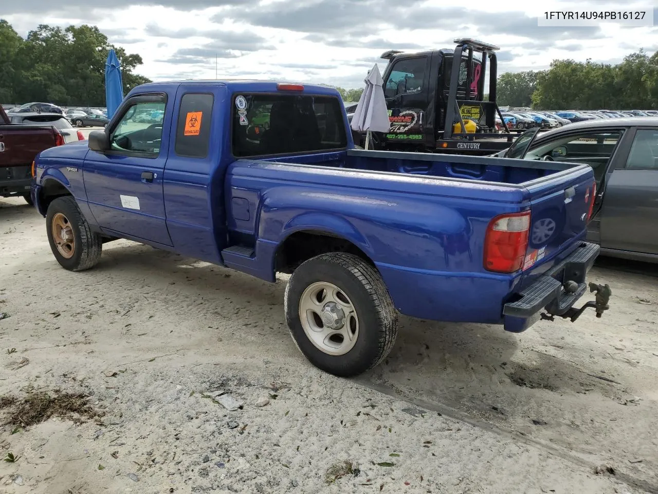 2004 Ford Ranger Super Cab VIN: 1FTYR14U94PB16127 Lot: 75081414