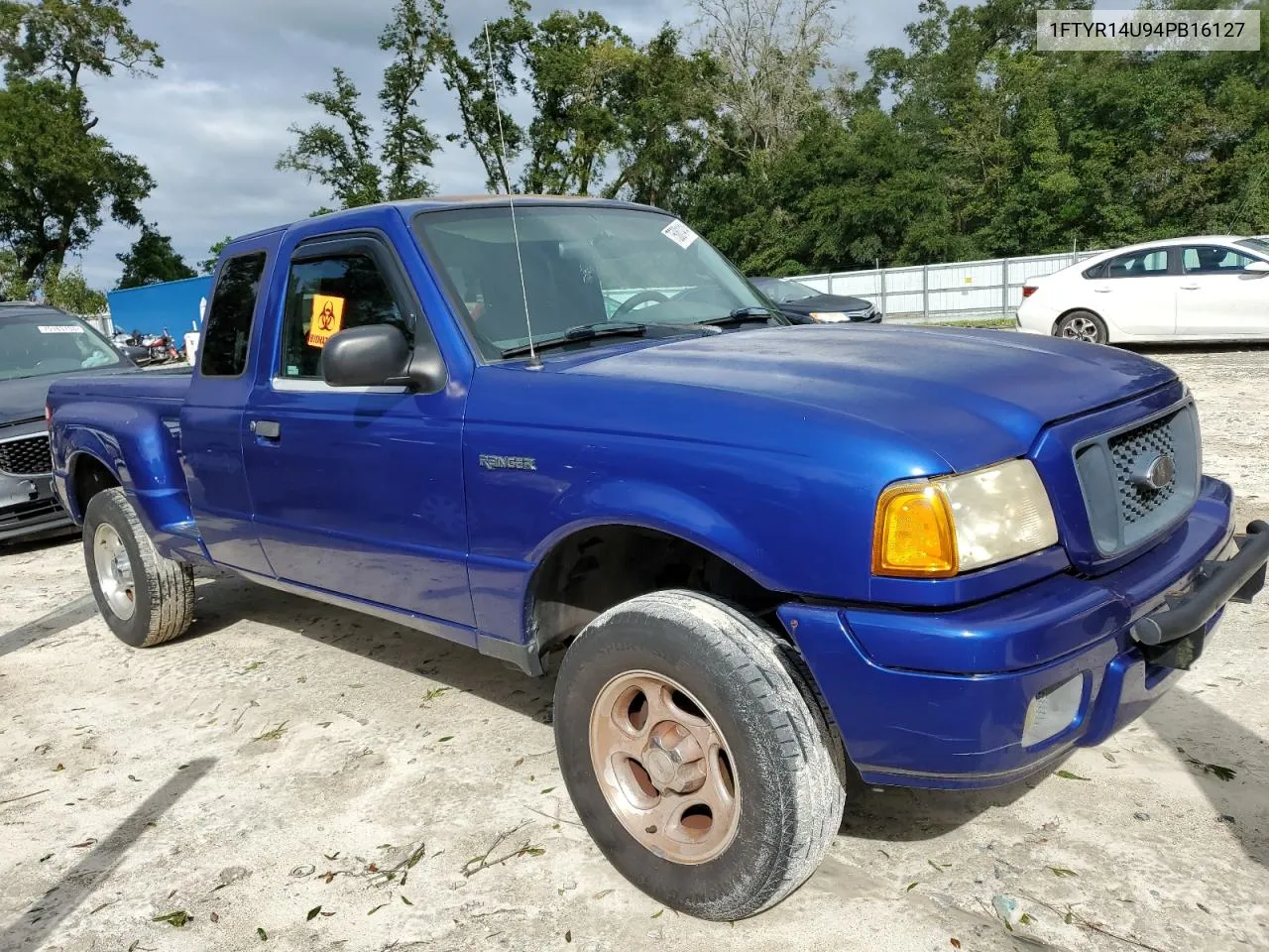 2004 Ford Ranger Super Cab VIN: 1FTYR14U94PB16127 Lot: 75081414