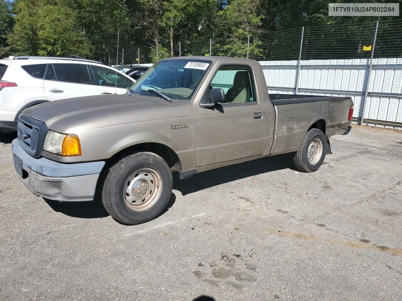 2004 Ford Ranger VIN: 1FTYR10U24PB02284 Lot: 75109904