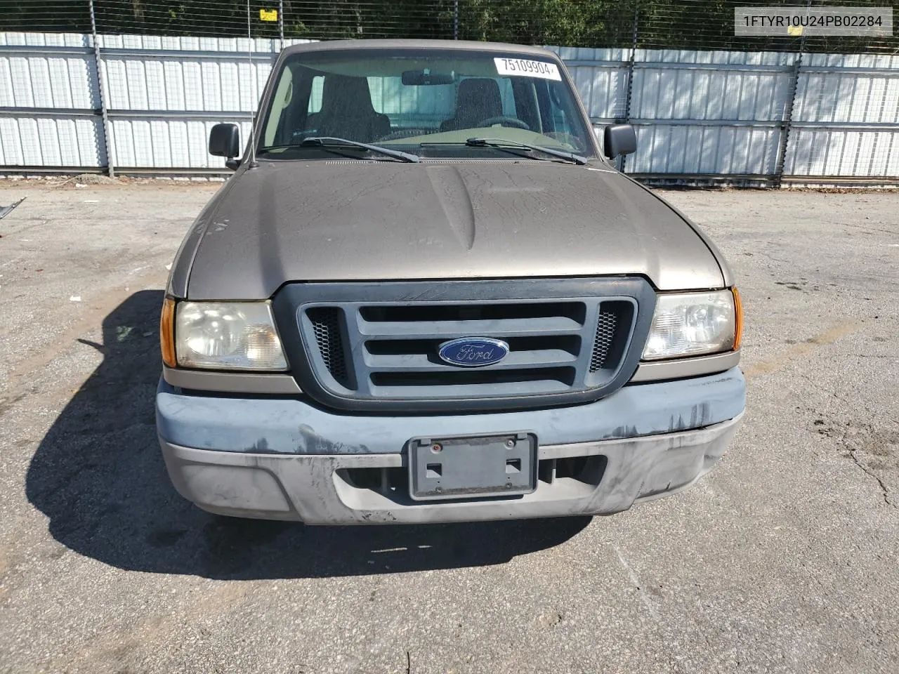 2004 Ford Ranger VIN: 1FTYR10U24PB02284 Lot: 75109904