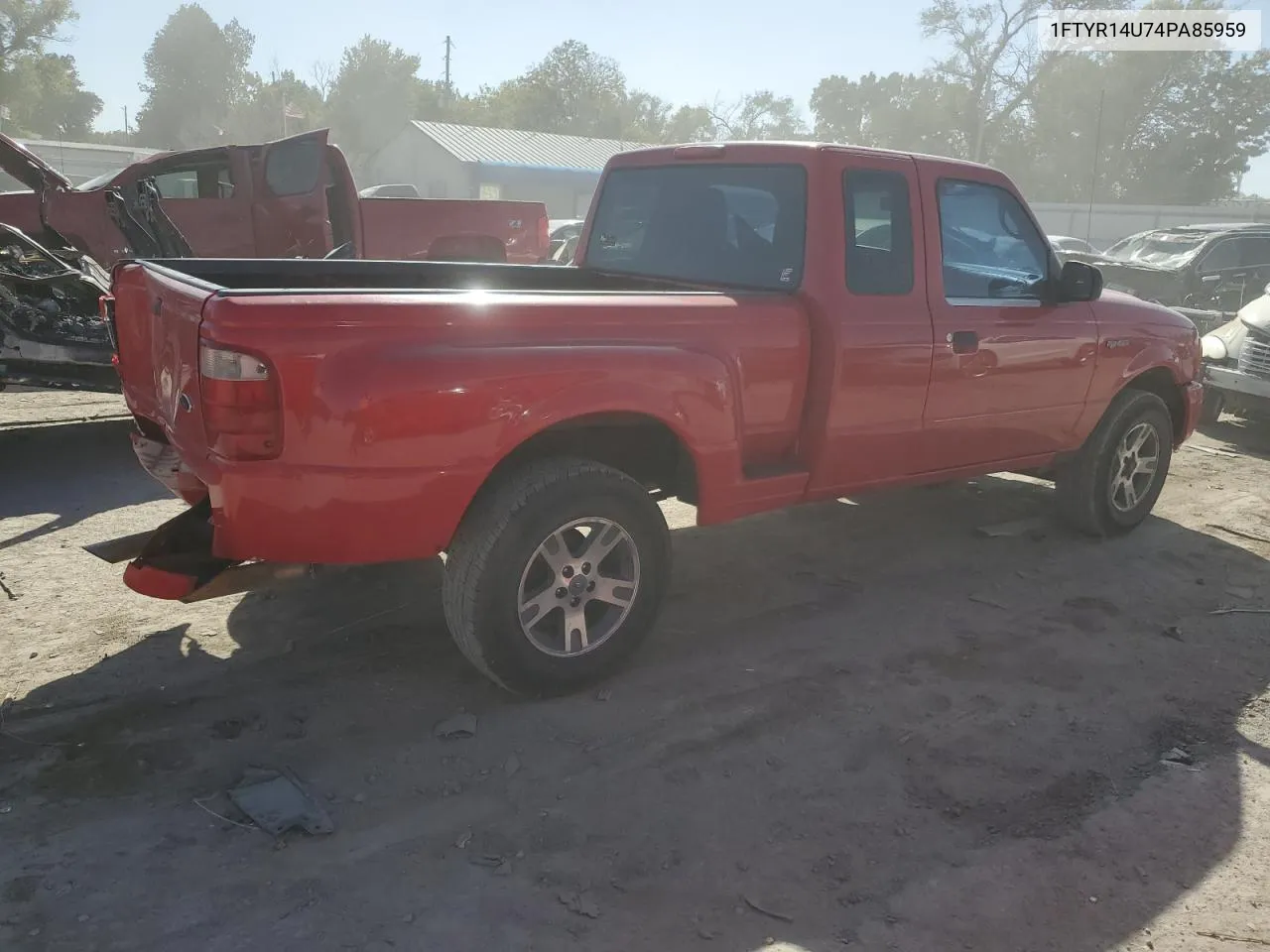 2004 Ford Ranger Super Cab VIN: 1FTYR14U74PA85959 Lot: 76387774