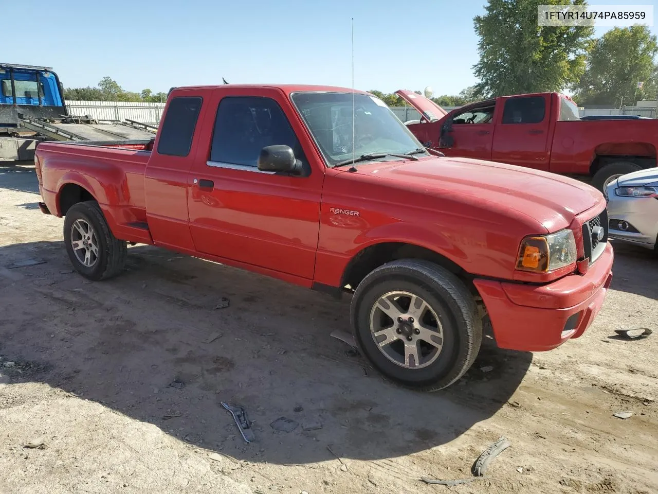 2004 Ford Ranger Super Cab VIN: 1FTYR14U74PA85959 Lot: 76387774