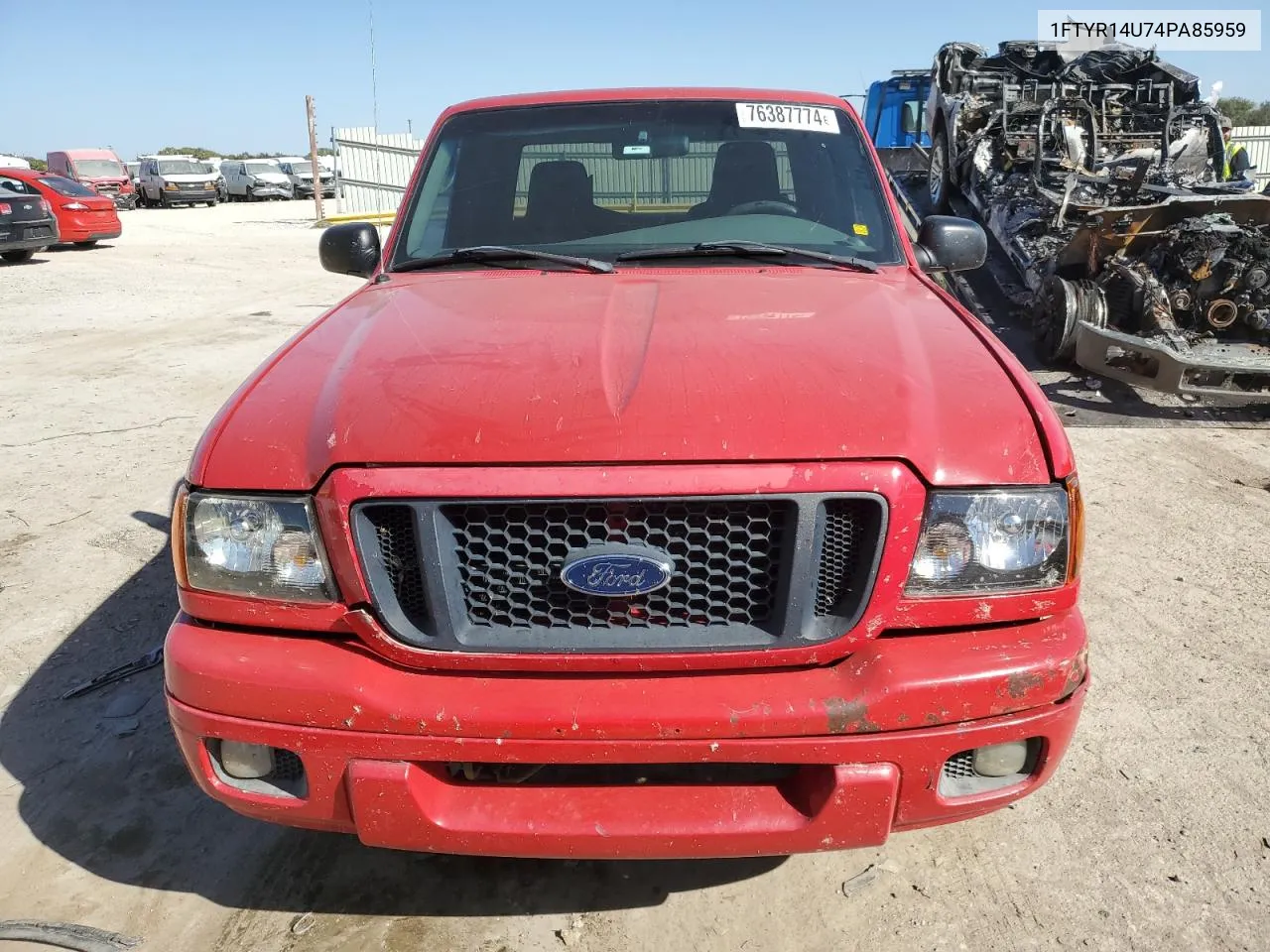 2004 Ford Ranger Super Cab VIN: 1FTYR14U74PA85959 Lot: 76387774