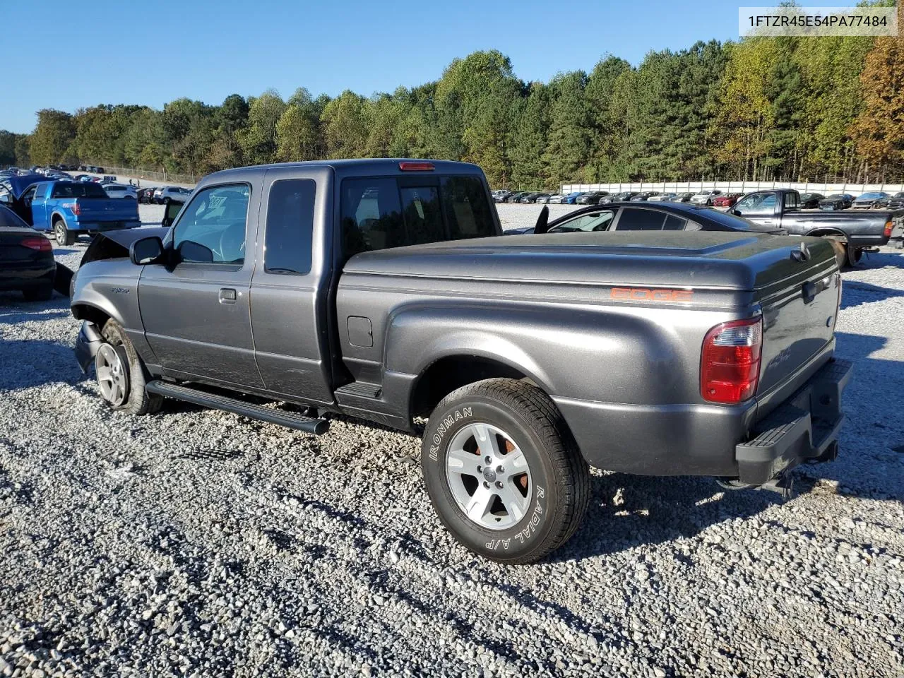 2004 Ford Ranger Super Cab VIN: 1FTZR45E54PA77484 Lot: 76881194