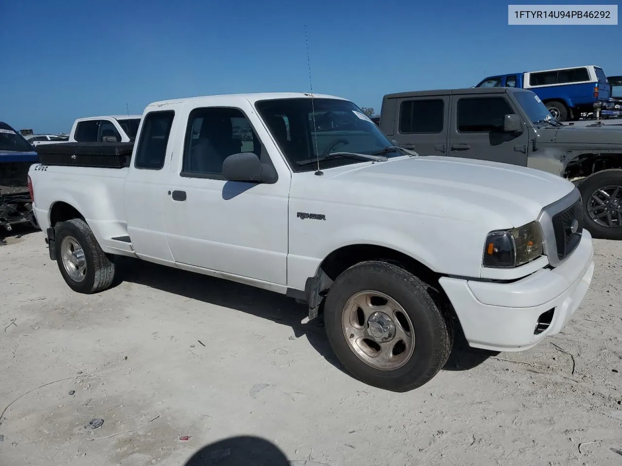 2004 Ford Ranger Super Cab VIN: 1FTYR14U94PB46292 Lot: 77250674