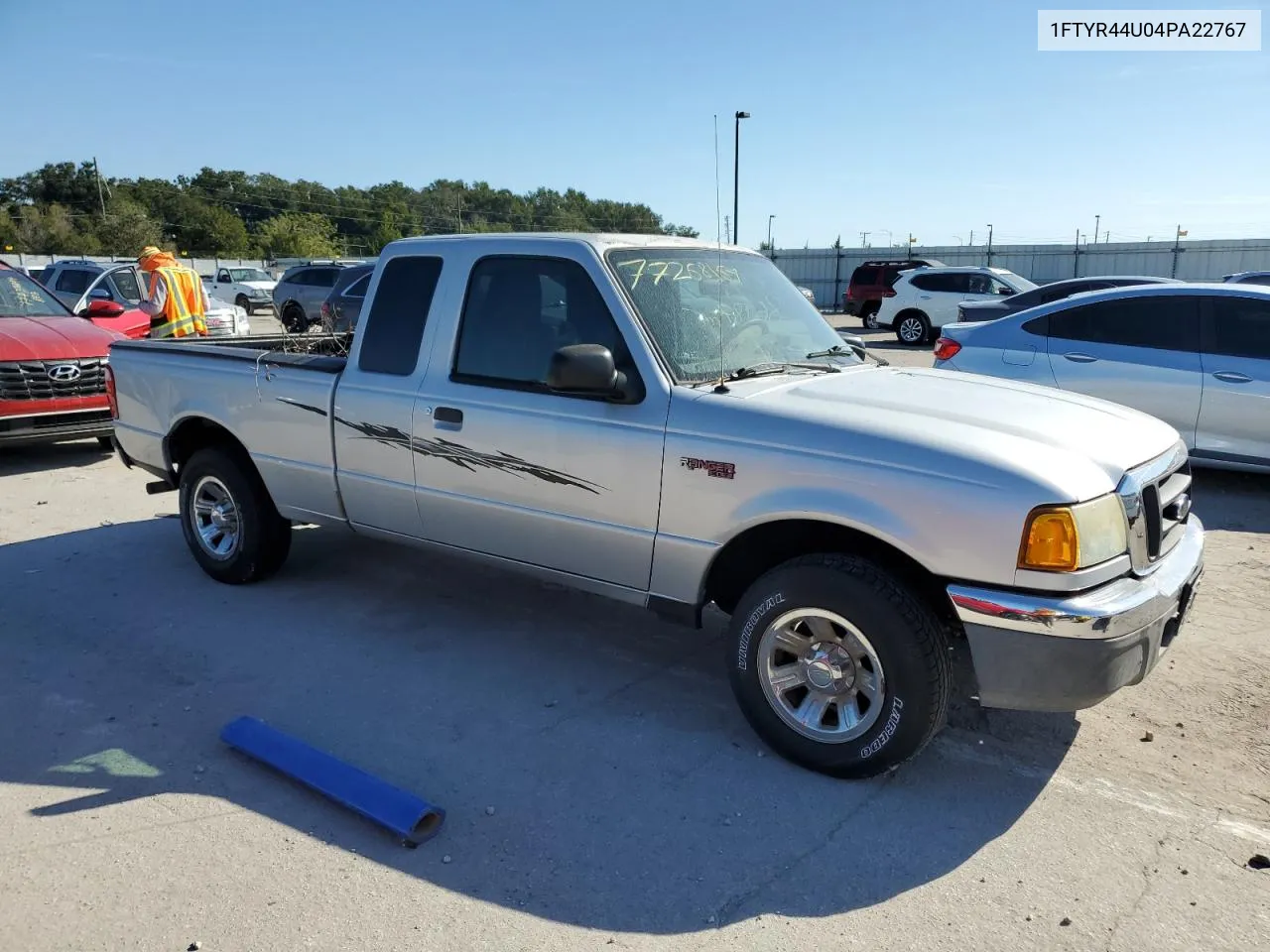 2004 Ford Ranger Super Cab VIN: 1FTYR44U04PA22767 Lot: 77268164