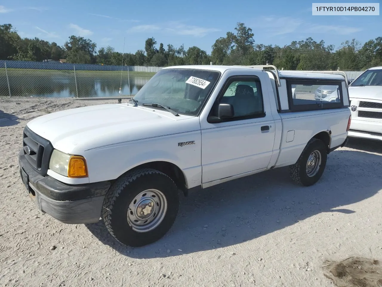 2004 Ford Ranger VIN: 1FTYR10D14PB04270 Lot: 77882654