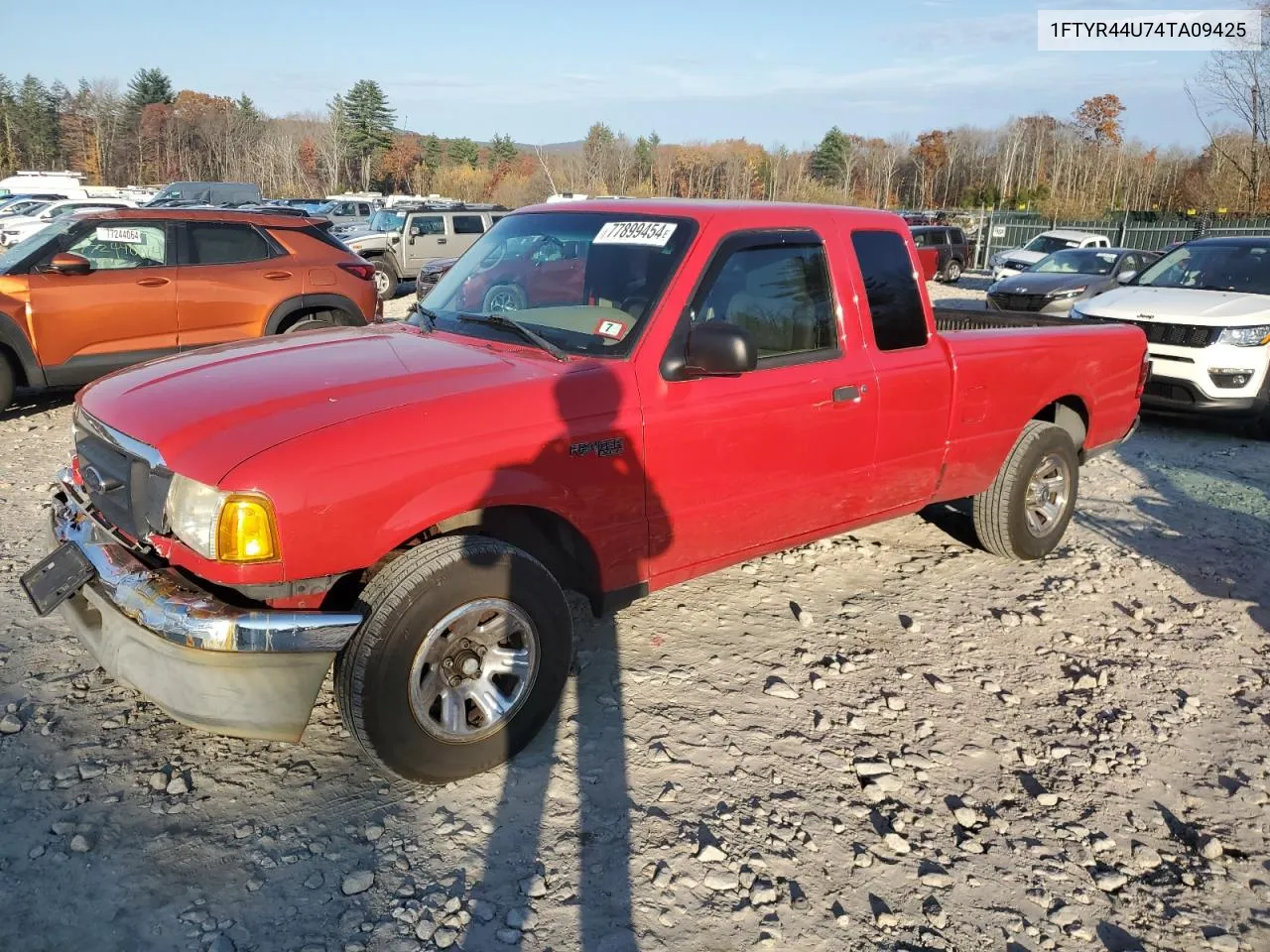 2004 Ford Ranger Super Cab VIN: 1FTYR44U74TA09425 Lot: 77899454