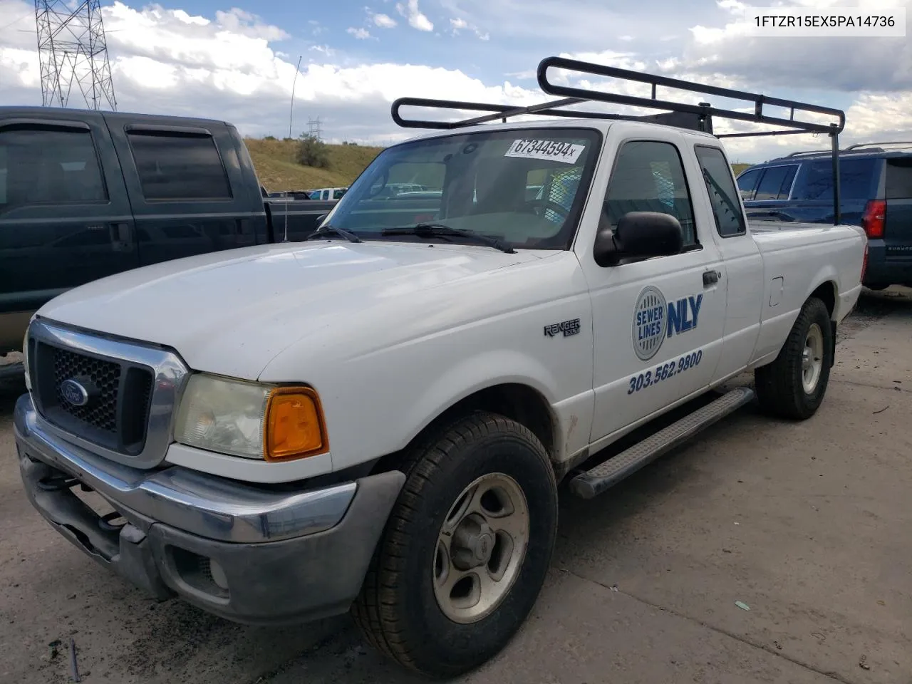 2005 Ford Ranger Super Cab VIN: 1FTZR15EX5PA14736 Lot: 67344594