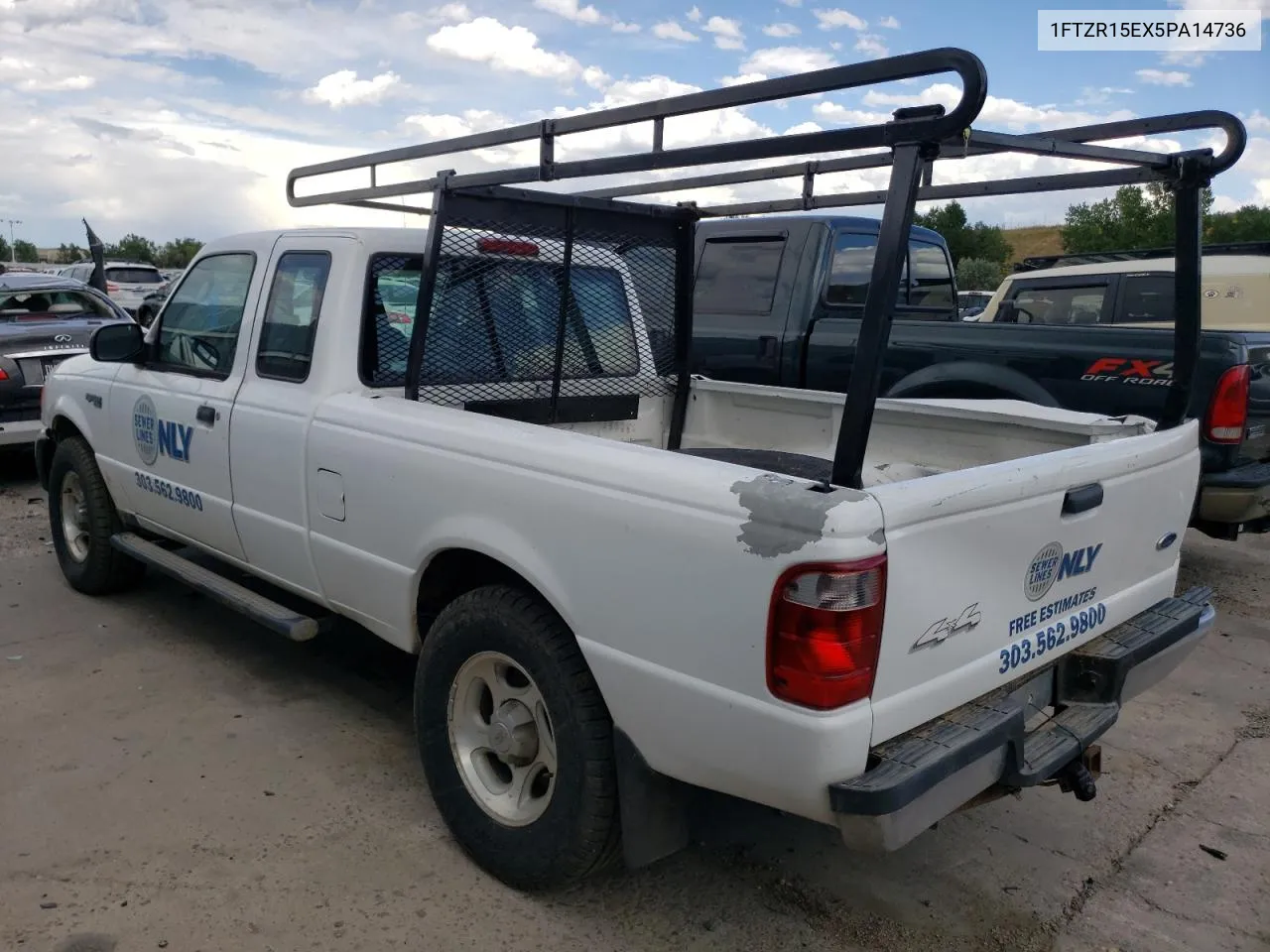 2005 Ford Ranger Super Cab VIN: 1FTZR15EX5PA14736 Lot: 67344594