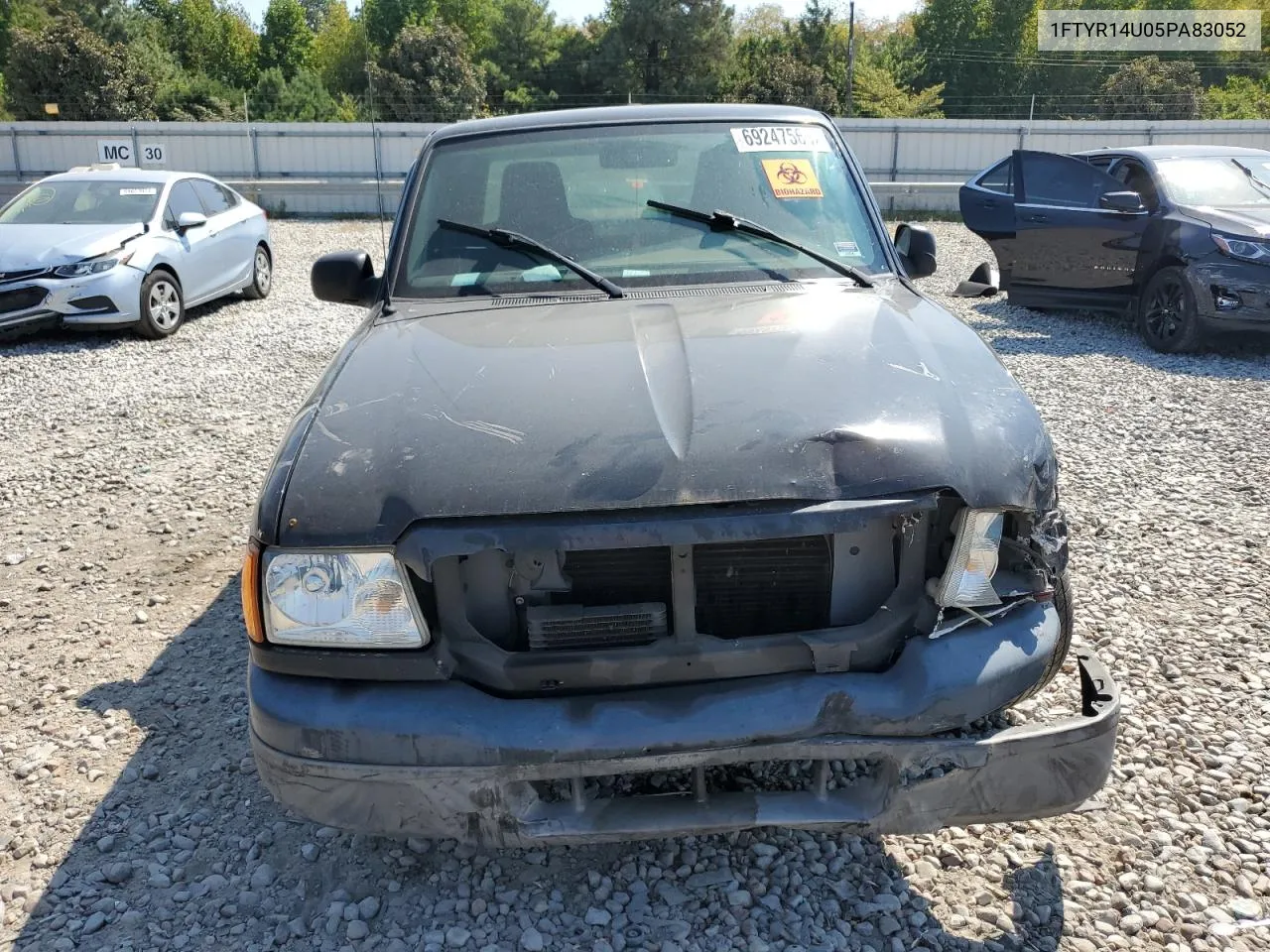 2005 Ford Ranger Super Cab VIN: 1FTYR14U05PA83052 Lot: 69247564