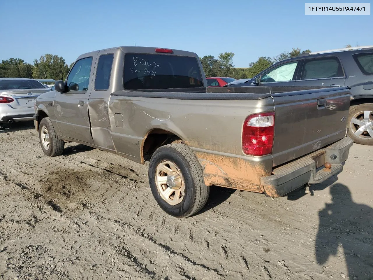 2005 Ford Ranger Super Cab VIN: 1FTYR14U55PA47471 Lot: 69674574