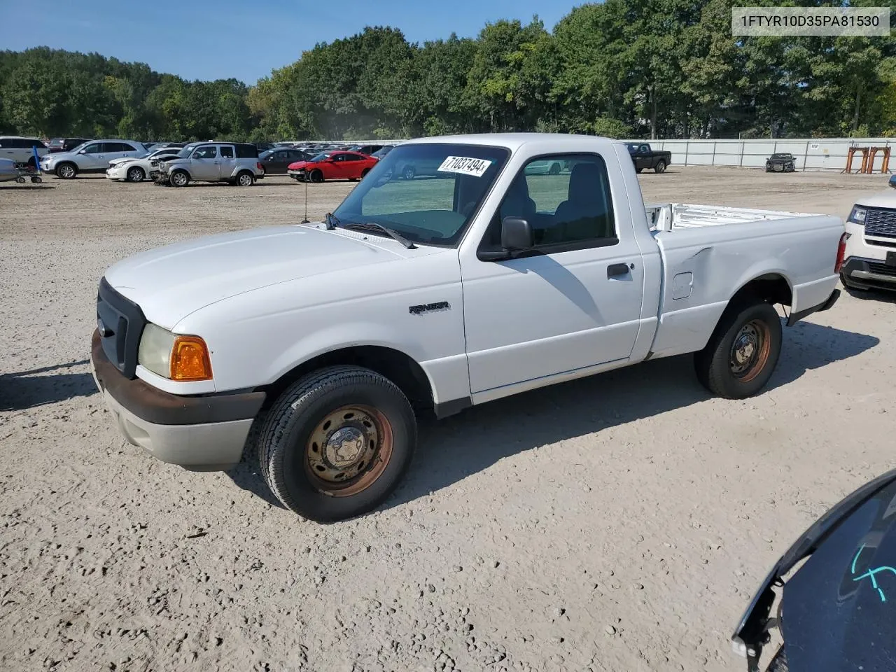 2005 Ford Ranger VIN: 1FTYR10D35PA81530 Lot: 71037494