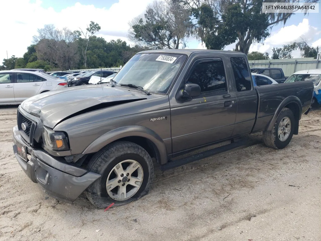 2005 Ford Ranger Super Cab VIN: 1FTYR44U35PA64142 Lot: 71930834