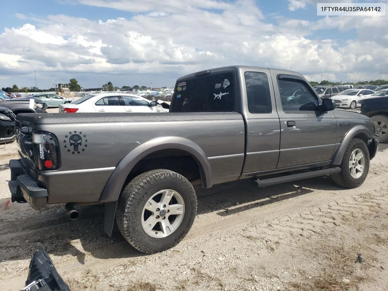 2005 Ford Ranger Super Cab VIN: 1FTYR44U35PA64142 Lot: 71930834