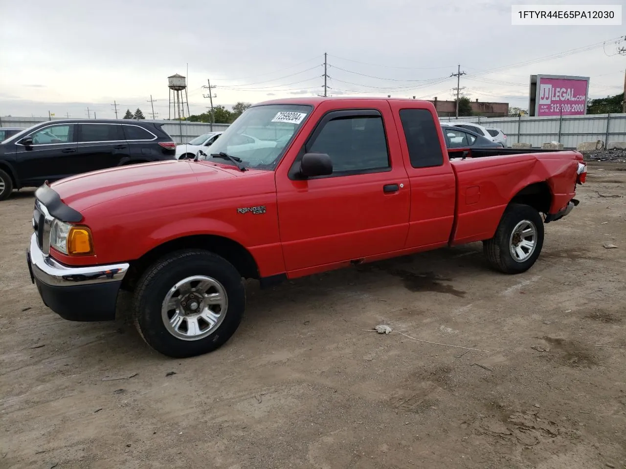 2005 Ford Ranger Super Cab VIN: 1FTYR44E65PA12030 Lot: 72599204