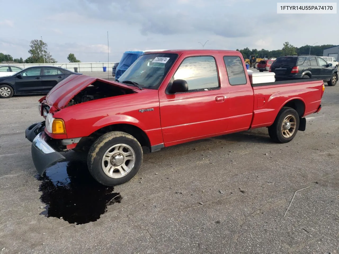 2005 Ford Ranger Super Cab VIN: 1FTYR14U55PA74170 Lot: 72686674