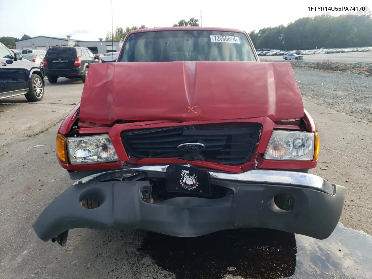 2005 Ford Ranger Super Cab VIN: 1FTYR14U55PA74170 Lot: 72686674