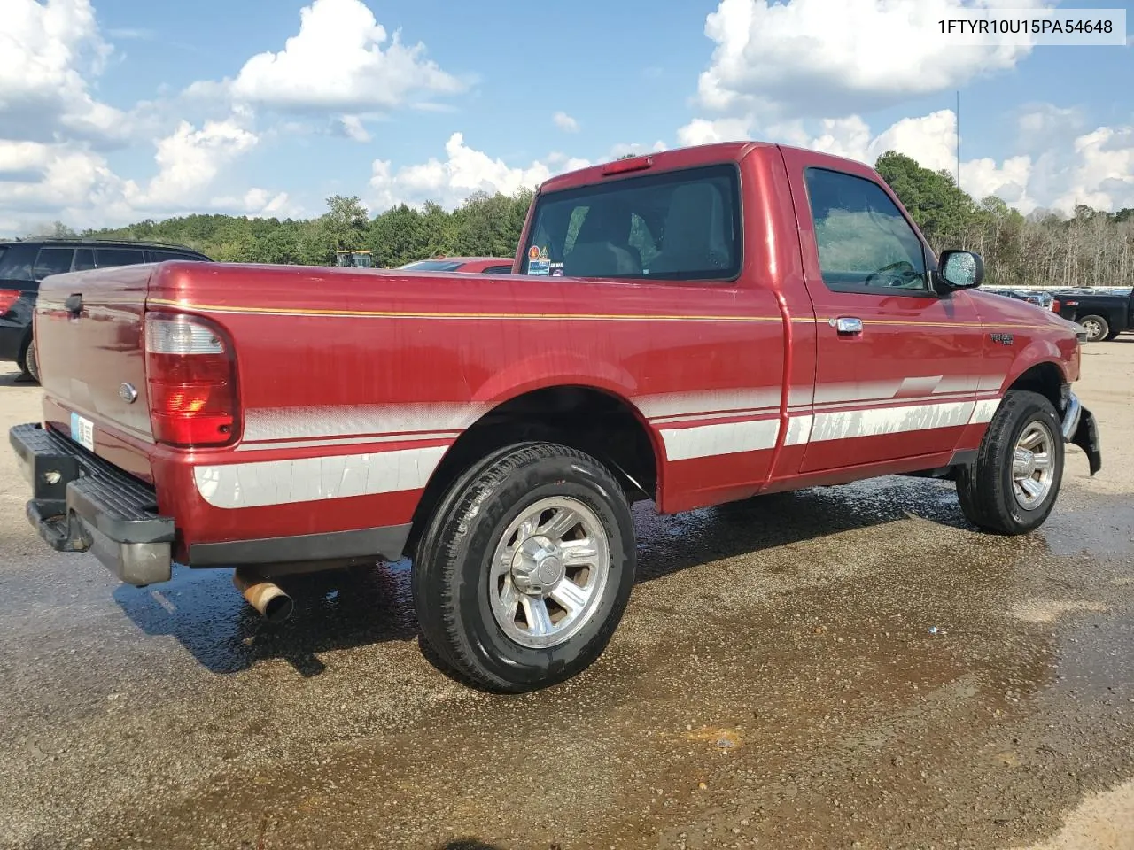 2005 Ford Ranger VIN: 1FTYR10U15PA54648 Lot: 72908874