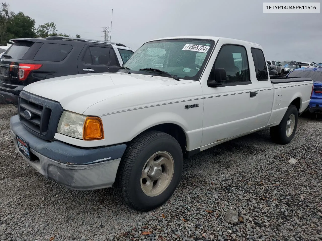 2005 Ford Ranger Super Cab VIN: 1FTYR14U45PB11516 Lot: 73968724