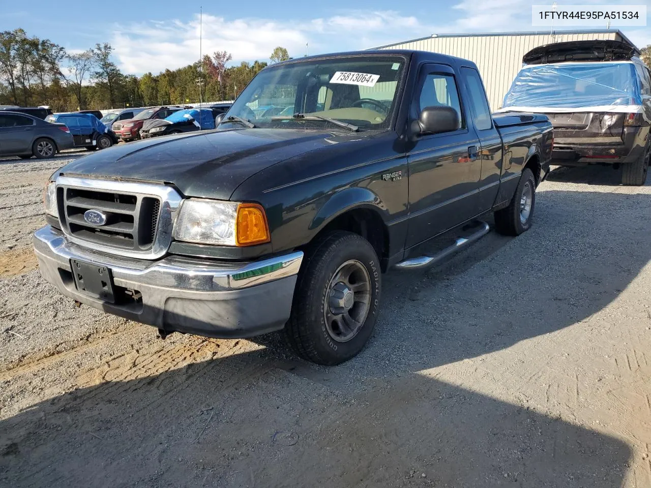 2005 Ford Ranger Super Cab VIN: 1FTYR44E95PA51534 Lot: 75813064