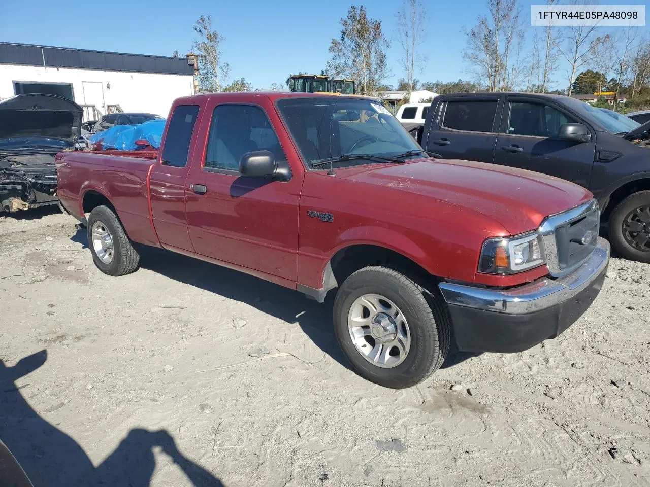 2005 Ford Ranger Super Cab VIN: 1FTYR44E05PA48098 Lot: 75993294