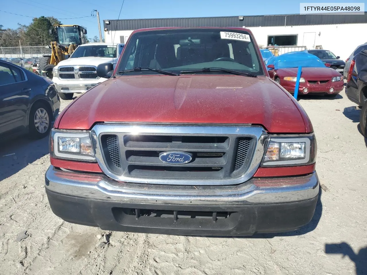 2005 Ford Ranger Super Cab VIN: 1FTYR44E05PA48098 Lot: 75993294