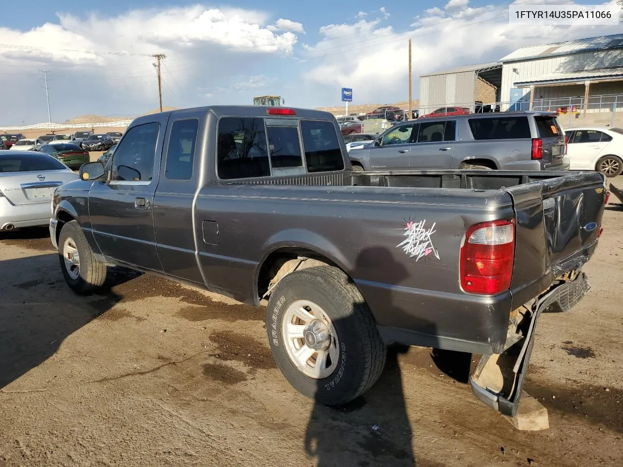 2005 Ford Ranger Super Cab VIN: 1FTYR14U35PA11066 Lot: 76123884