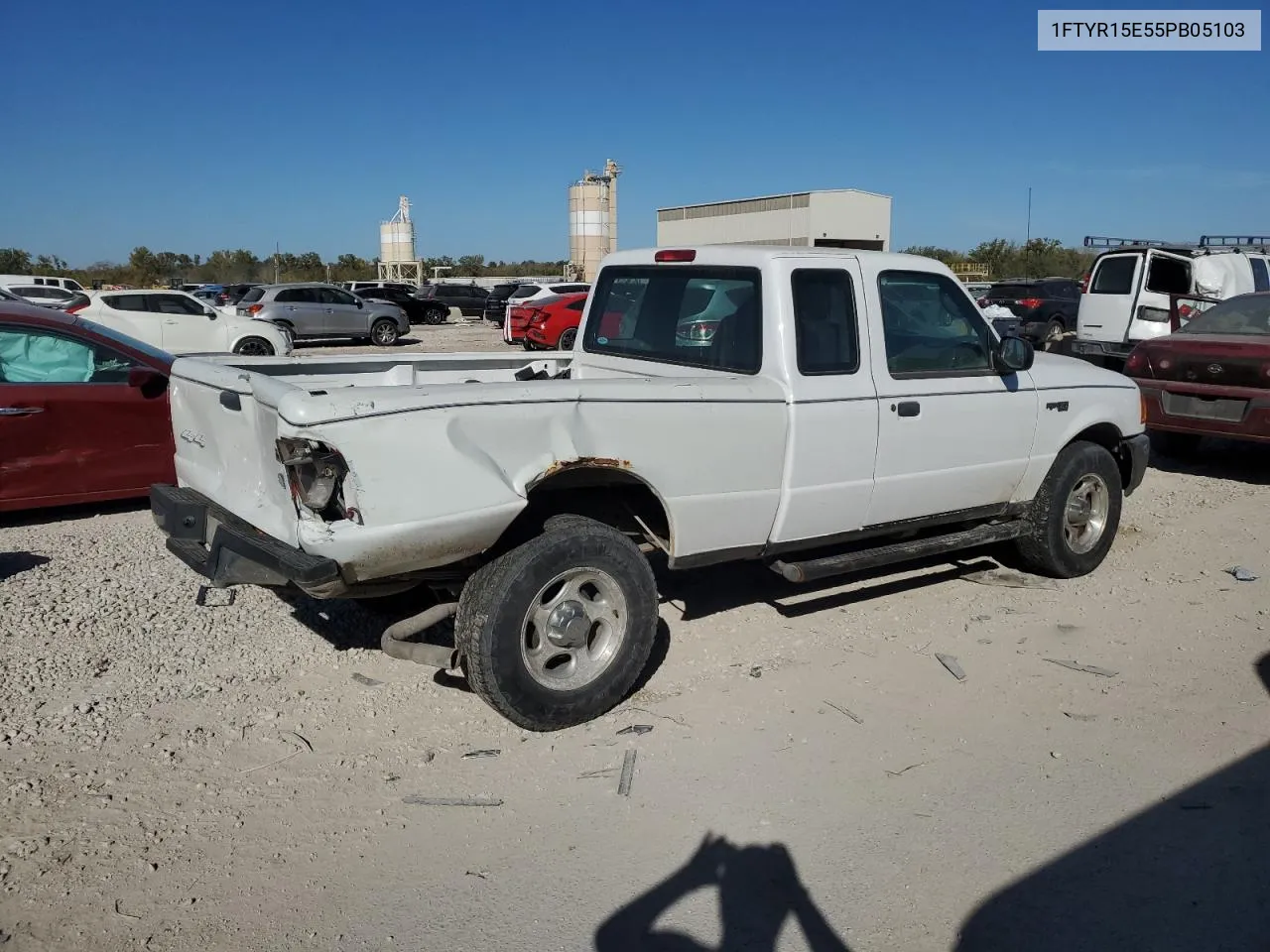 2005 Ford Ranger Super Cab VIN: 1FTYR15E55PB05103 Lot: 76238344